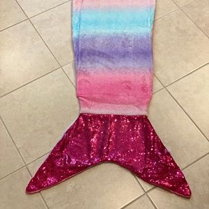 Sequin Mermaid Tail Throw
